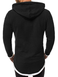 Sudadera de hombre negra OZONEE O/1252