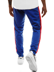 Pantalón de chándal de hombre azul rojo OZONEE JS/JZ11005