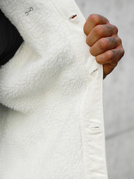 Chaqueta vaquera de hombre sherpa blanca OZONEE NB/MJ541