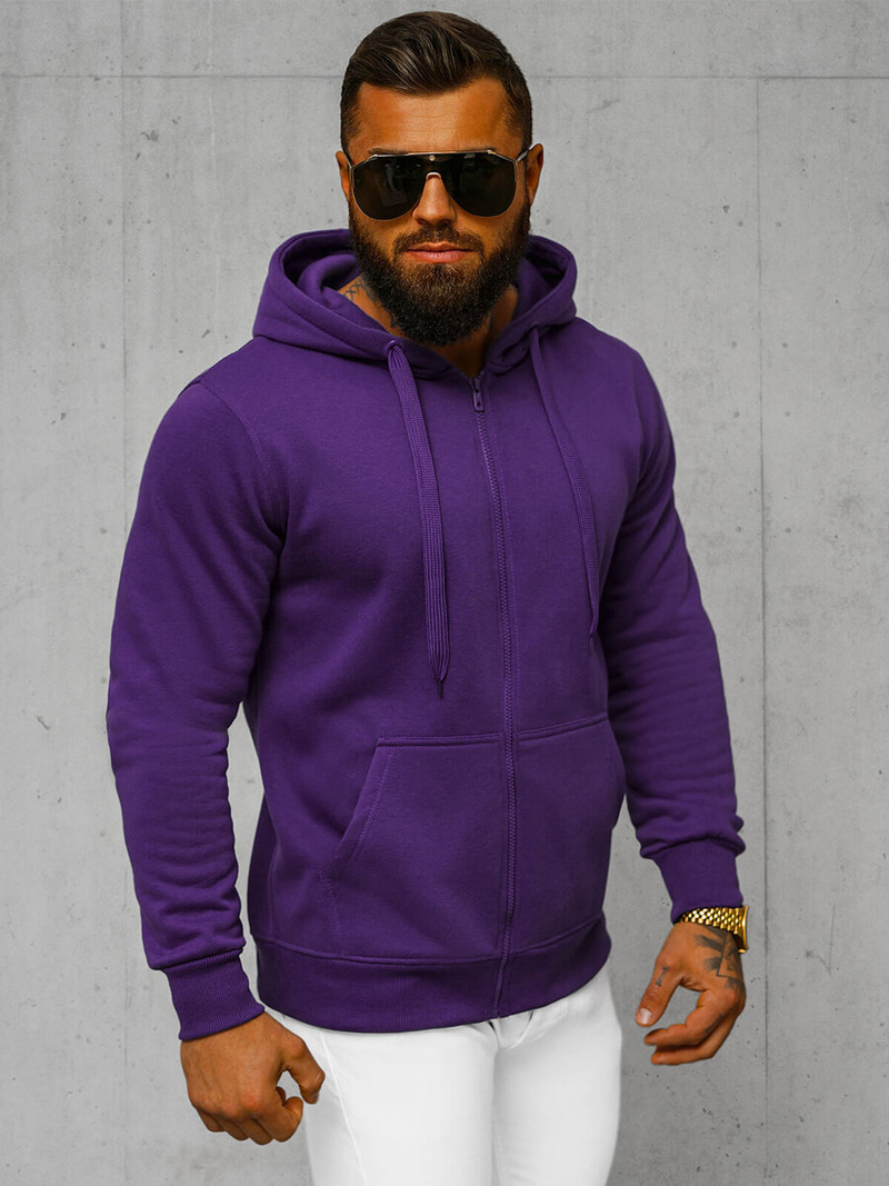 Sudadera de hombre violeta OZONEE JS/2008Z