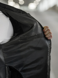 Chaqueta de hombre negra OZONEE JS/8M986/392Z