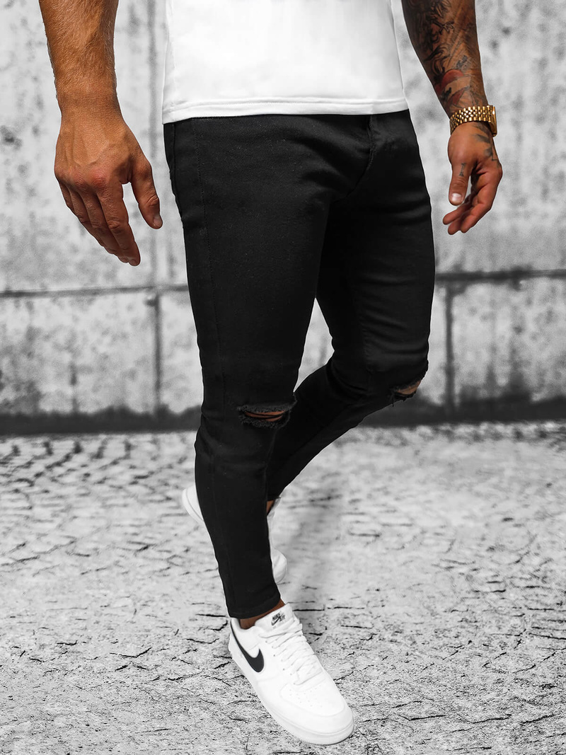 Vaqueros de hombre negras OZONEE E/5391/02