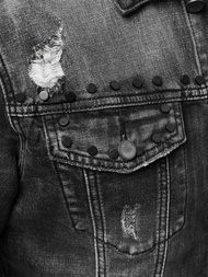 Chaqueta vaquera de hombre negra OZONEE NB/MJ504N