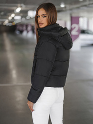 Chaqueta de mujer negra OZONEE JS/16M9188/392Z