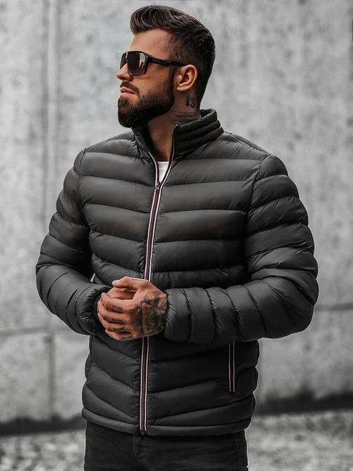 Chaqueta de hombre negra OZONEE JS/SM71