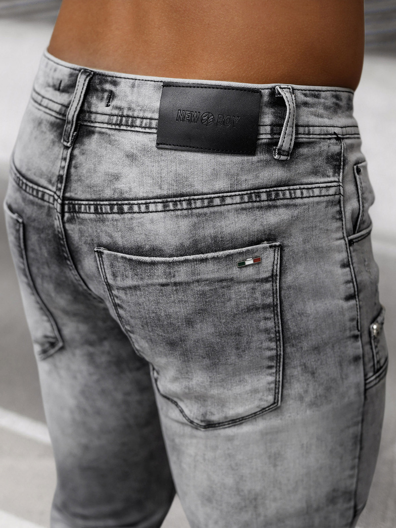 Vaqueros de hombre grafito OZONEE NB/MP0163N