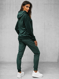 Chándal velour de mujer de verde-oscura OZONEE O/8C1175/9Z