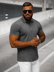 Polo de hombre grafito OZONEE JS/8T80/5Z