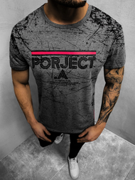 Camiseta de hombre grafita OZONEE JS/SS10917Z