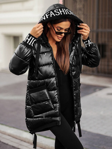 Chaqueta de mujer negra OZONEE JS/5M3188/392Z