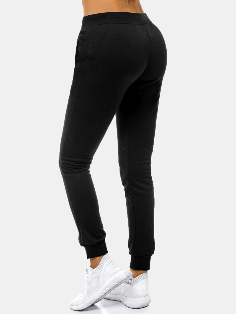 Pantalón de chándal para mujer negras OZONEE JS/CK01