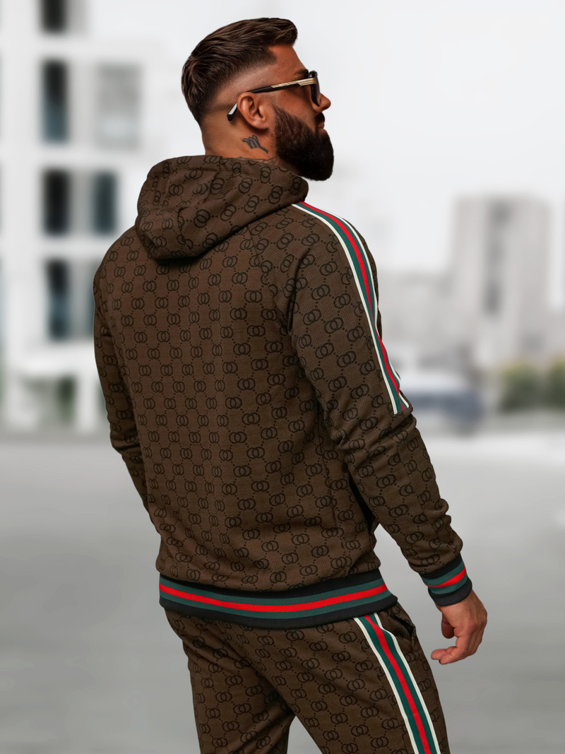 Chándal de hombre beige oscuro OZONEE O/FF5111AB