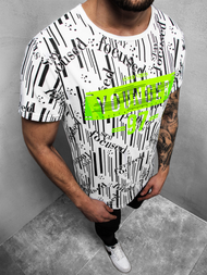 Camiseta de hombre blanco OZONEE JS/KS1993Z