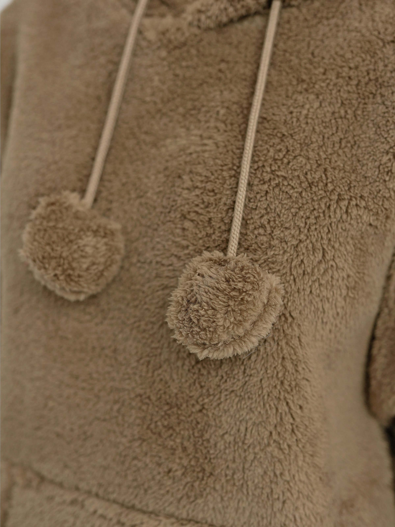 Sudadera de mujer camel OZONEE JS/HH192/157