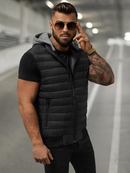 Chaleco de hombre negra OZONEE JS/8M983/392