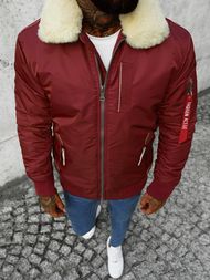 Chaqueta de hombre burdeos OZONEE O/X1026KZ