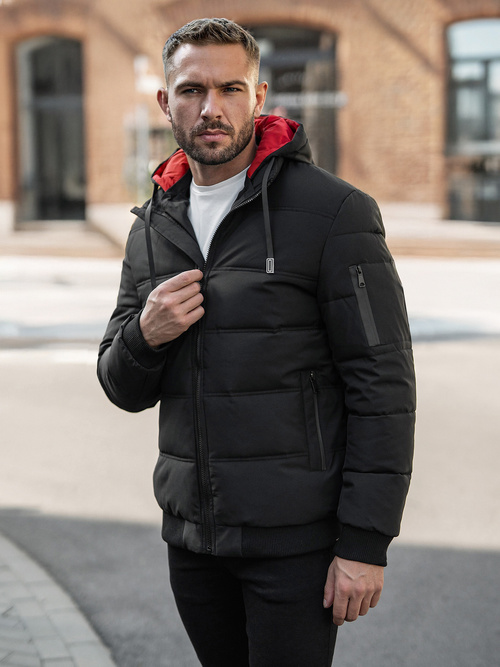 Chaqueta de hombre negra OZONEE JS/31M5003Z