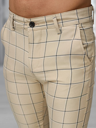 Pantalón chino de hombre beige OZONEE DJ/5522Z
