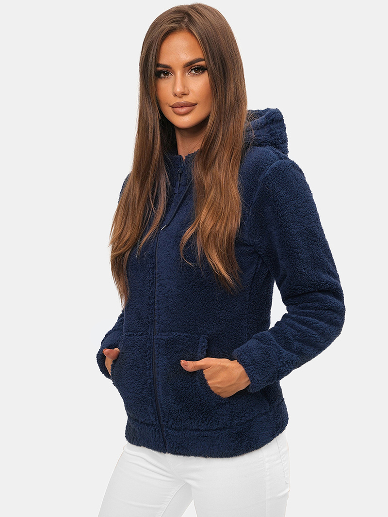 Sudadera de mujer azul marino OZONEE JS/HH007/50Z