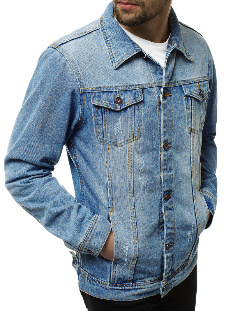 Chaqueta vaquera de hombre azul OZONEE V/19276