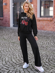 Sudadera de mujer de negra OZONEE JS/8B856/3