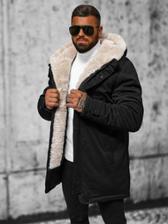 Chaqueta de invierno de hombre negra OZONEE JS/22M319/392