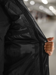 Chaqueta de hombre negra OZONEE JS/57M7503/392