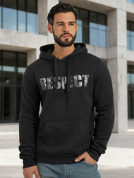 Sudadera de hombre negra OZONEE JS/8B1759/3