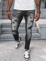 Vaqueros de hombre negras OZONEE NB/MP0152N