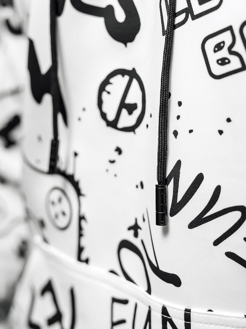 Sudadera de hombre blanca OZONEE JS/8B1227/1