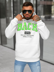 Sudadera de hombre blanca OZONEE O/TT30513