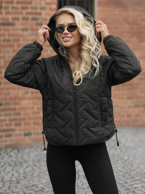 Chaqueta de mujer negra OZONEE JS/16M9315/392AZ