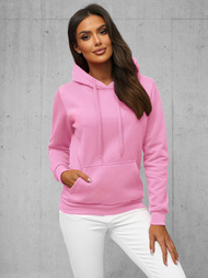 Sudadera de mujer rosa claro OZONEE JS/W02Z