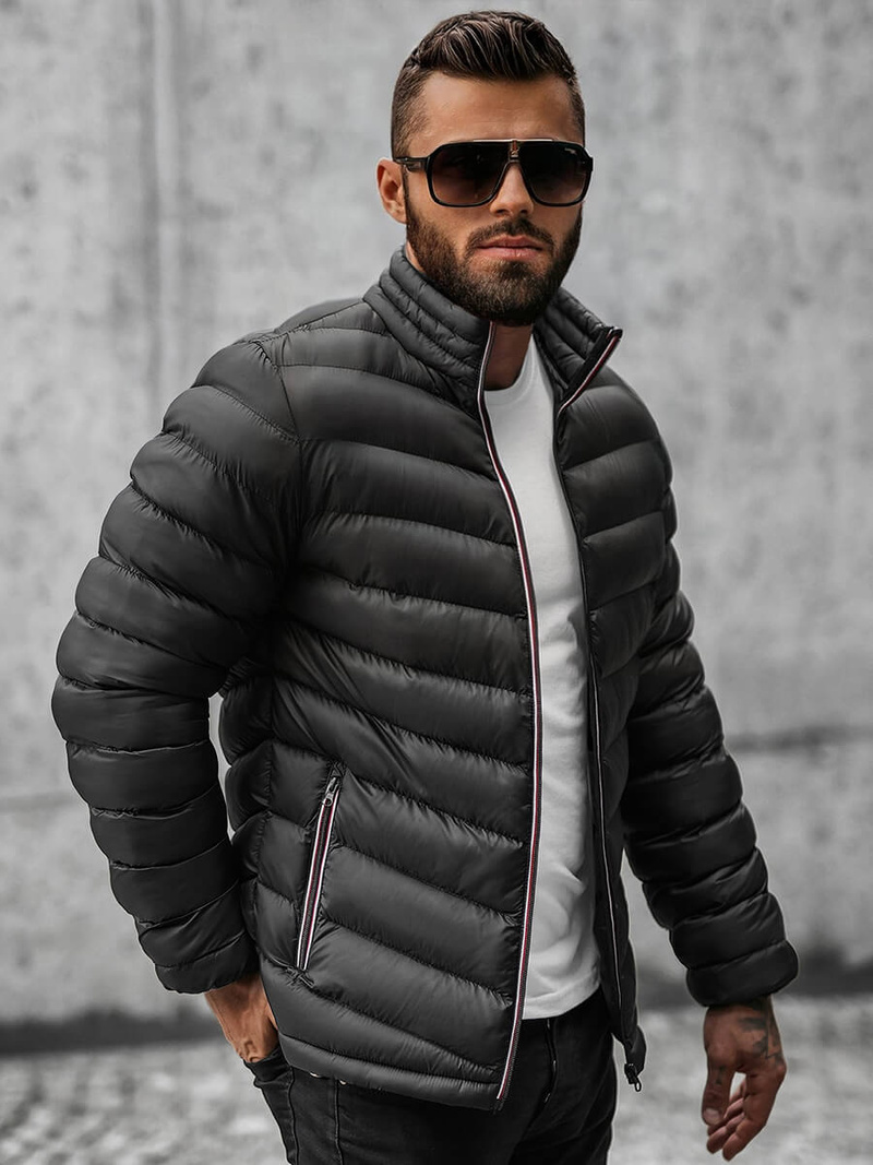 Chaqueta de hombre negra OZONEE JS/SM71