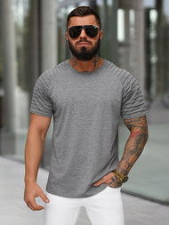 Camiseta de hombre grafito OZONEE JS/8T88/5Z