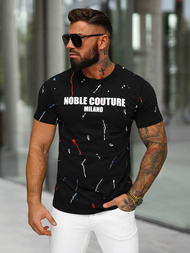 Camiseta de hombre negra OZONEE O/MPO3443