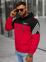 Sudadera de hombre roja OZONEE O/TT30505