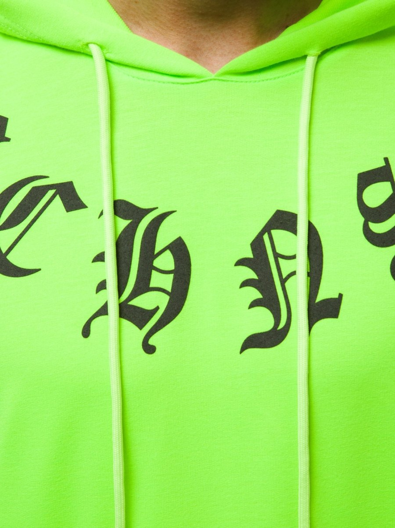Sudadera de hombre neón verde OZONEE MACH/1183