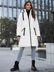 Chaqueta de mujer blanca OZONEE JS/5M3168/281