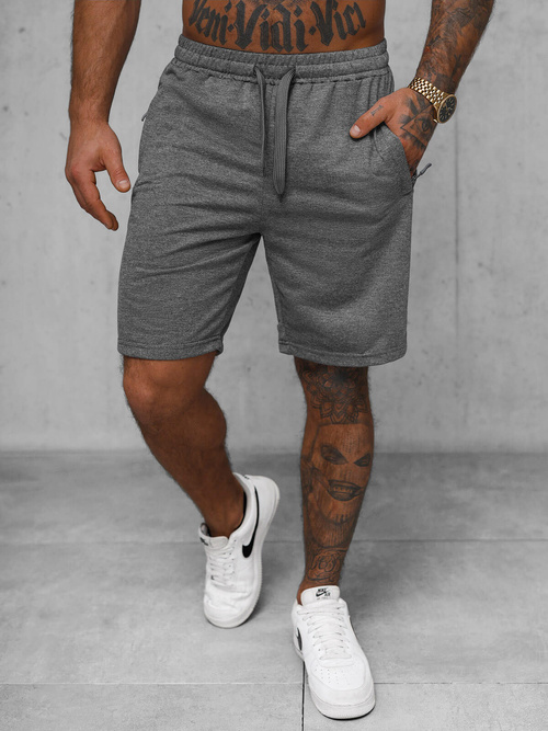 Pantalón corto de hombre grafito OZONEE JS/8K1551/5