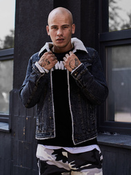 Chaqueta vaquera de hombre grafito OZONEE JB/JP1109 