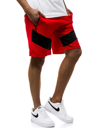 Pantalón corto de hombre rojo JS/KS2515