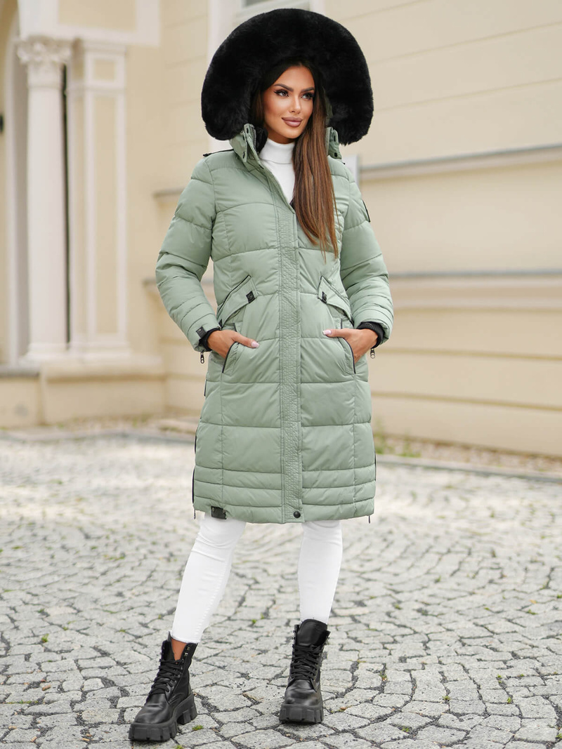 Chaqueta de mujer menta OZONEE O/W377Z