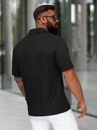 Polo de hombre negro OZONEE O/YN2/593