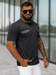 Camiseta de hombre negras OZONEE O/QQ1530