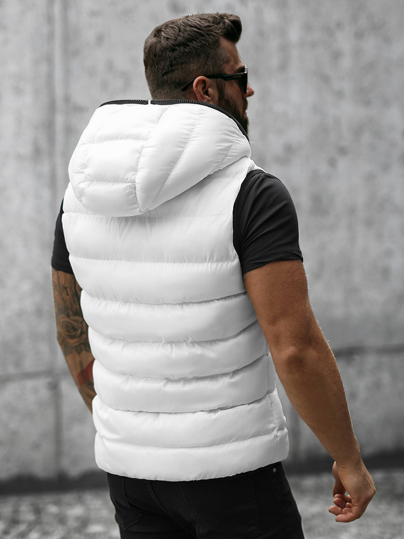 Chaleco de hombre blanca OZONEE N/7125