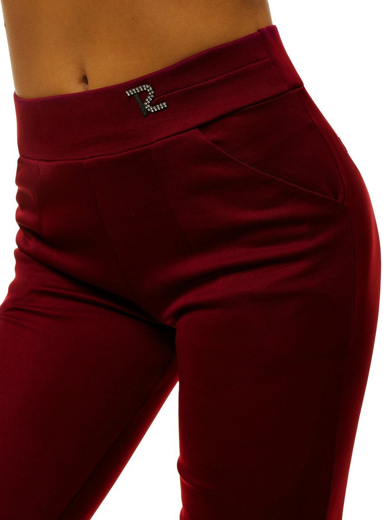 Leggings para mujer burdeos OZONEE JS/1027/A13