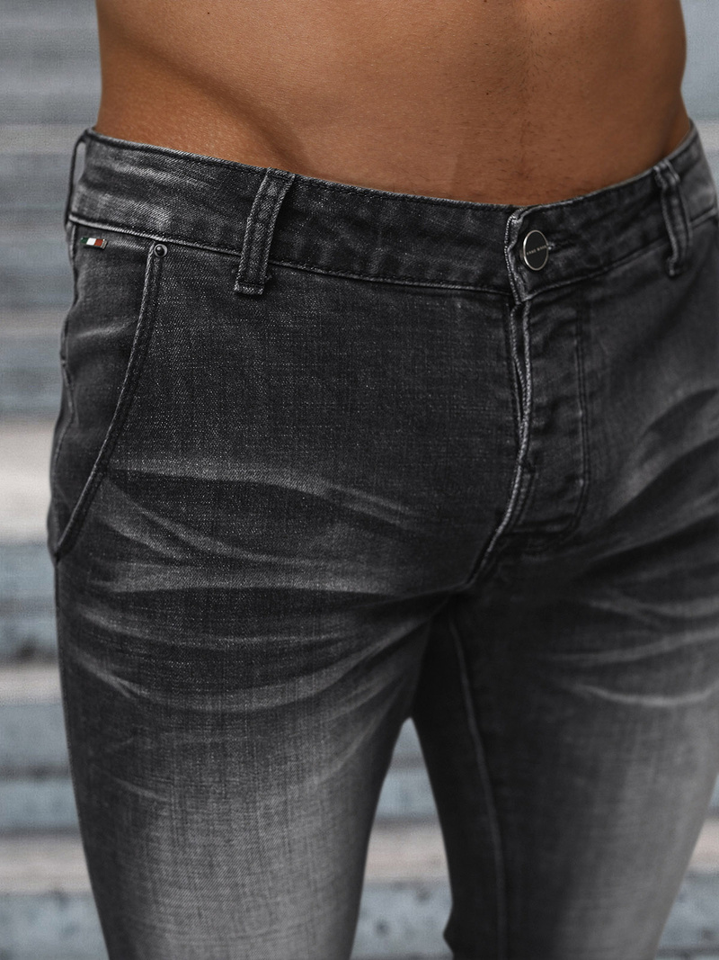 Vaqueros de hombre negras OZONEE NB/MP0091N