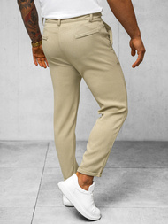 Pantalón chino de hombre beige OZONEE O/K971SP