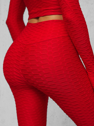 Conjunto de chándal de dos piezas de rojo OZONEE O/22060Z